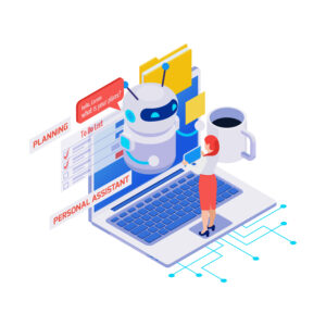 2002.i039.010 chatbot messenger ai isometric set 07