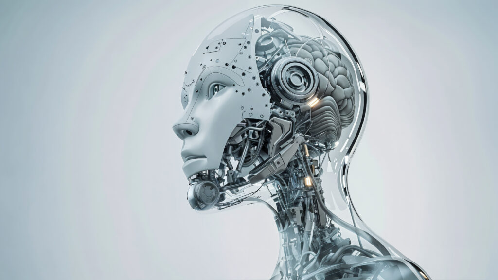 digital art ai technology background