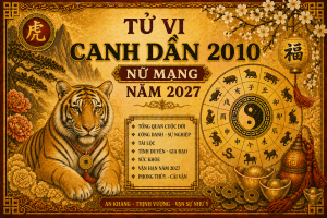 Tử vi Canh Dần 2010 nữ mạng năm 2027