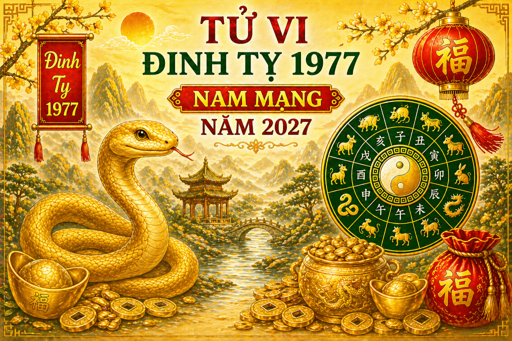 Tử vi Đinh Tỵ 1977 nam mạng năm 2027