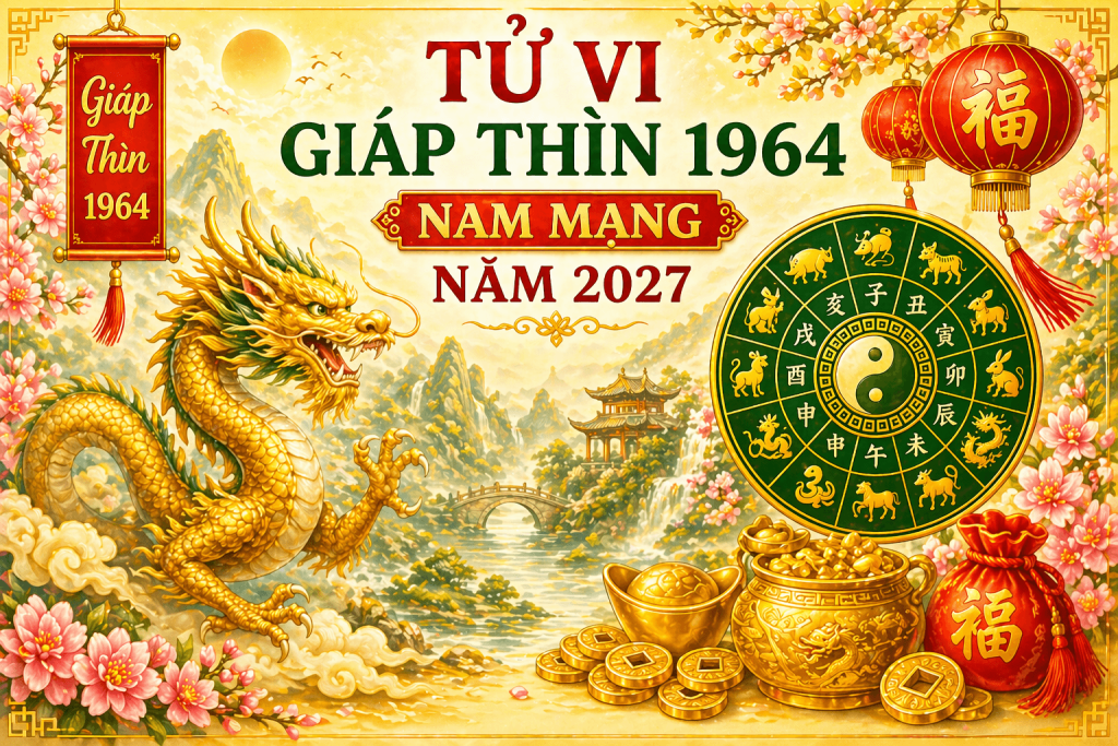Tử vi Giáp Thìn 1964 nam mạng năm 2027