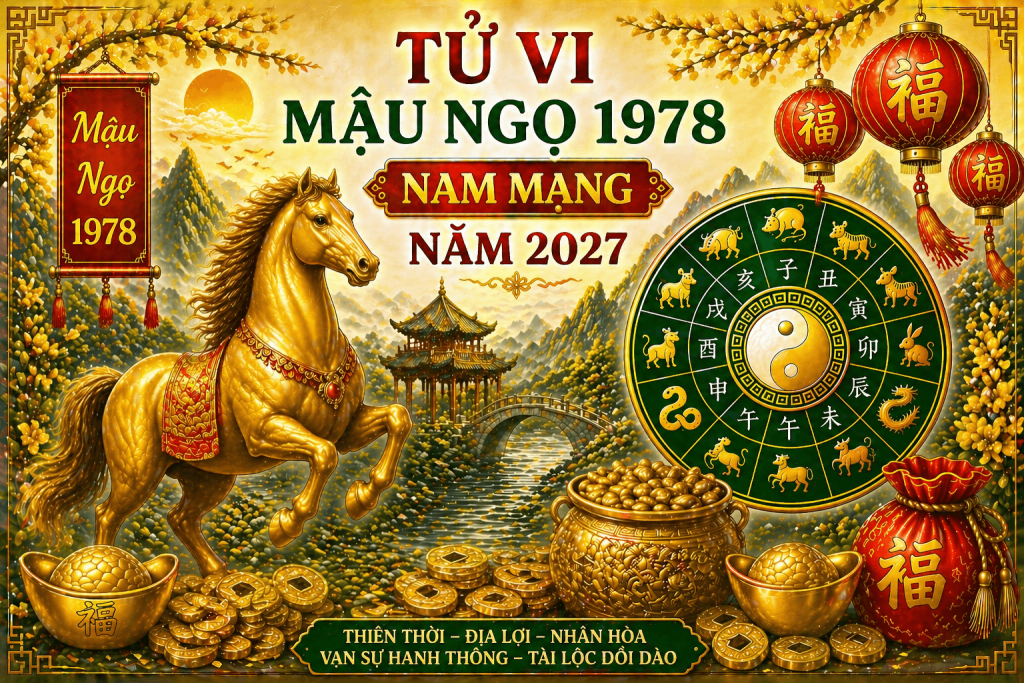 Tử vi Mậu Ngọ 1978 nam mạng năm 2027