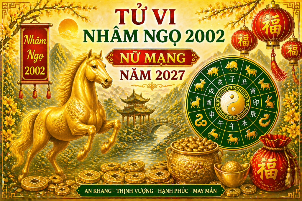 Tử vi Nhâm Ngọ 2002 nữ mạng năm 2027