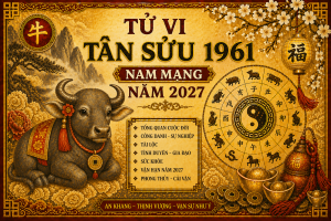 Tử vi Tân Sửu 1961 nam mạng năm 2027