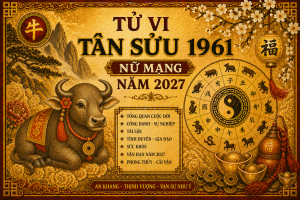 Tử vi Tân Sửu 1961 nữ mạng năm 2027