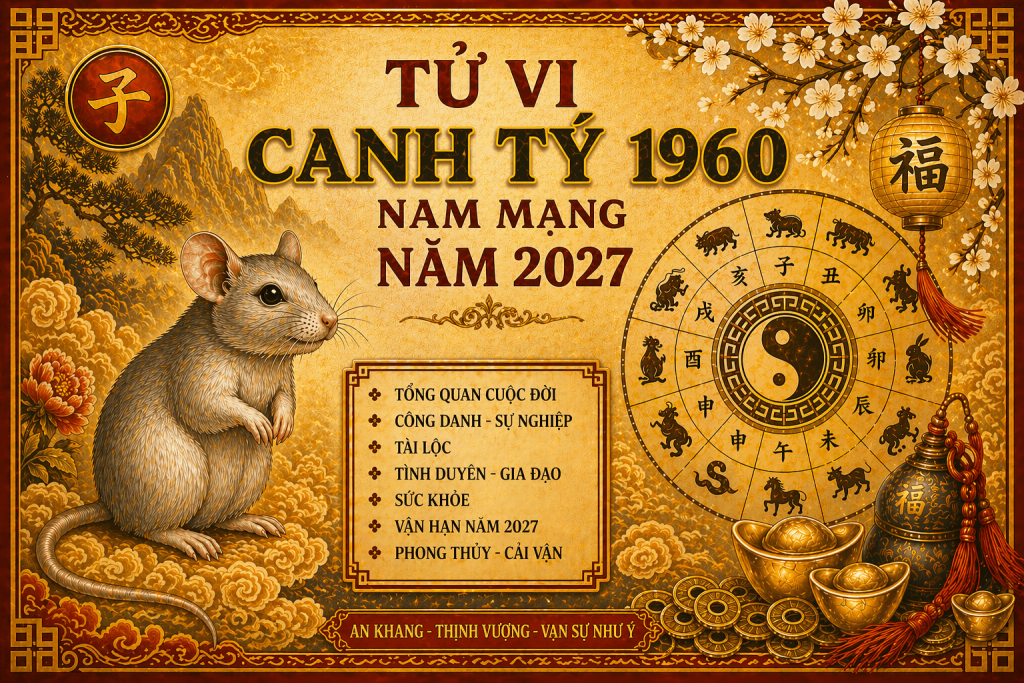 Tử vi canh tý nam mạng năm 2027