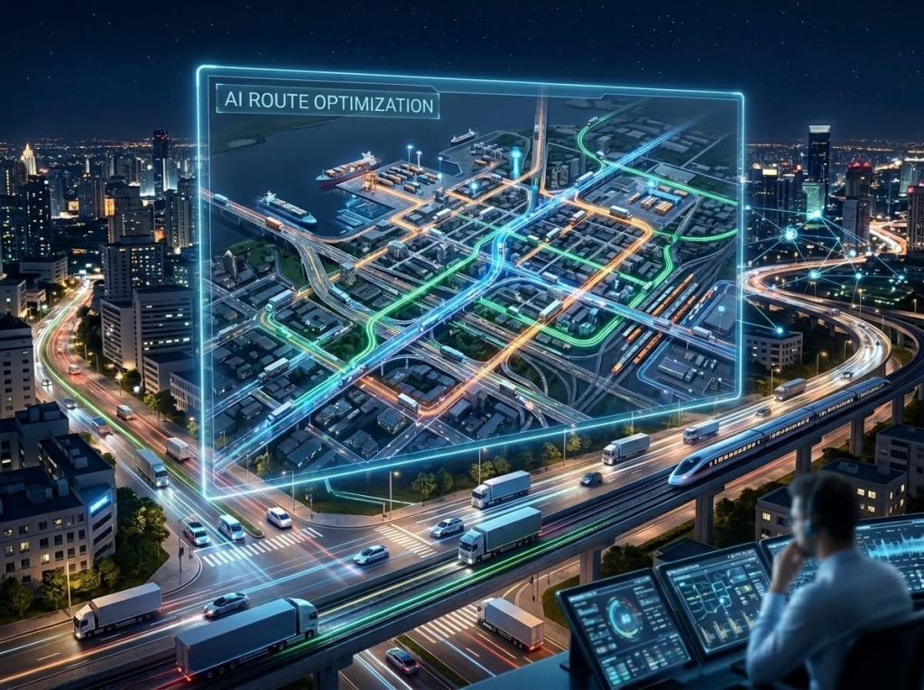 AI tối ưu hóa tuyến đường vận chuyển: Giải pháp tiết kiệm thời gian và chi phí nhiên liệu trong giao nhận 1 AI tối ưu hóa tuyến đường vận chuyển