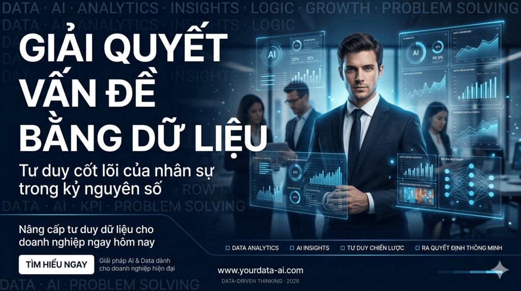 Kỹ năng Giải quyết Vấn đề bằng Dữ liệu (Data-driven Problem Solving): Tư duy cốt lõi của nhân sự trong kỷ nguyên số