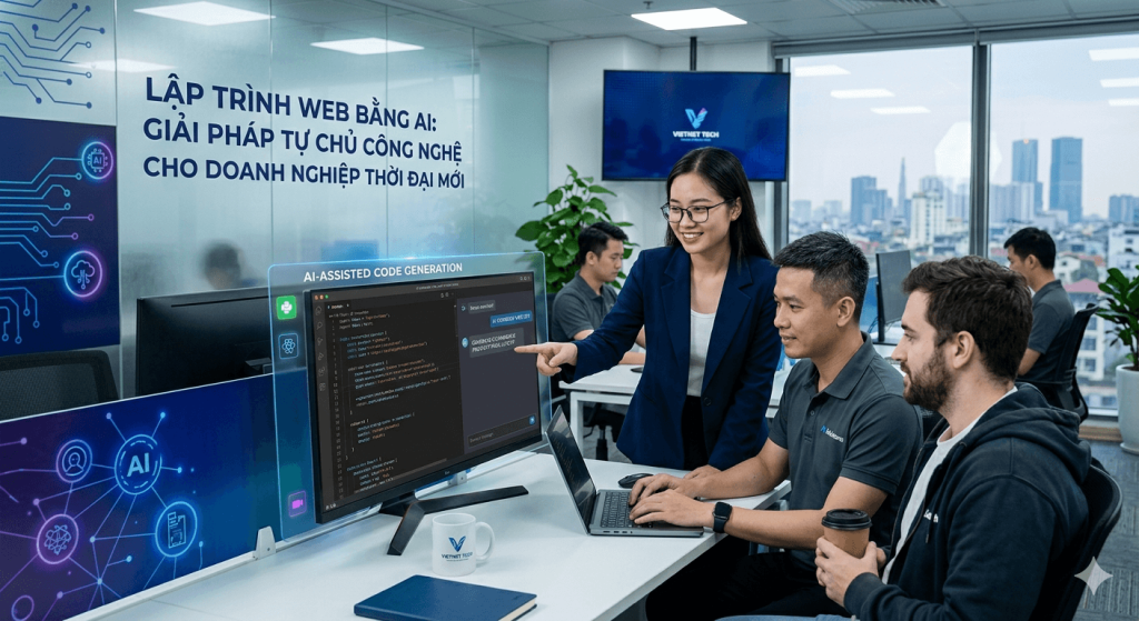 Lập Trình Web Bằng AI: Giải Pháp Tự Chủ Công Nghệ Cho Doanh Nghiệp Thời Đại Mới 1 Gemini Generated Image cr1kyocr1kyocr1k