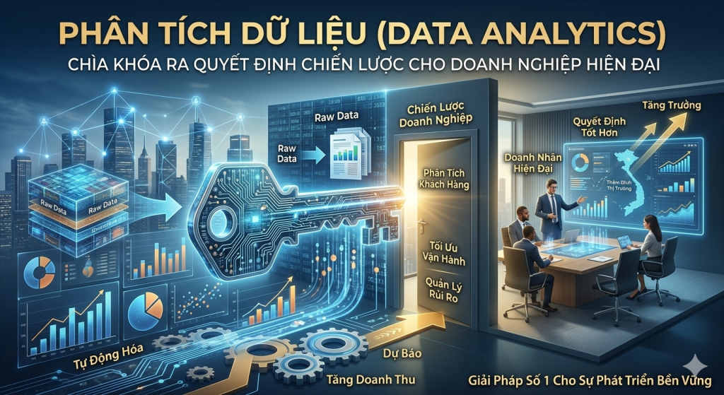 Phân Tích Dữ Liệu (Data Analytics): Chìa Khóa Ra Quyết Định Chiến Lược Cho Doanh Nghiệp Hiện Đại