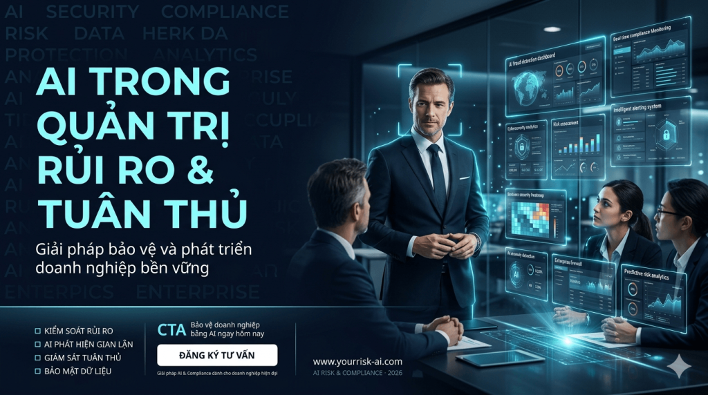 AI trong Quản trị Rủi ro và Tuân thủ: Giải pháp bảo vệ và phát triển doanh nghiệp bền vững 1 AI trong Quản trị Rủi ro và Tuân thủ: Giải pháp bảo vệ và phát triển doanh nghiệp bền vững