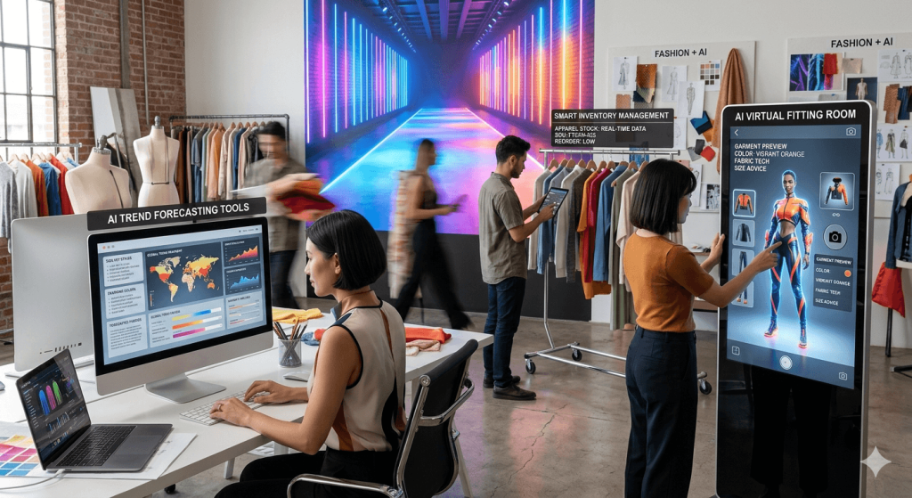 AI Trong Ngành Thời Trang & May Mặc: Dự Báo Xu Hướng, Giảm Tồn Kho, Tăng Trải Nghiệm Mua Sắm 1 Gemini Generated Image uexisluexisluexi 1