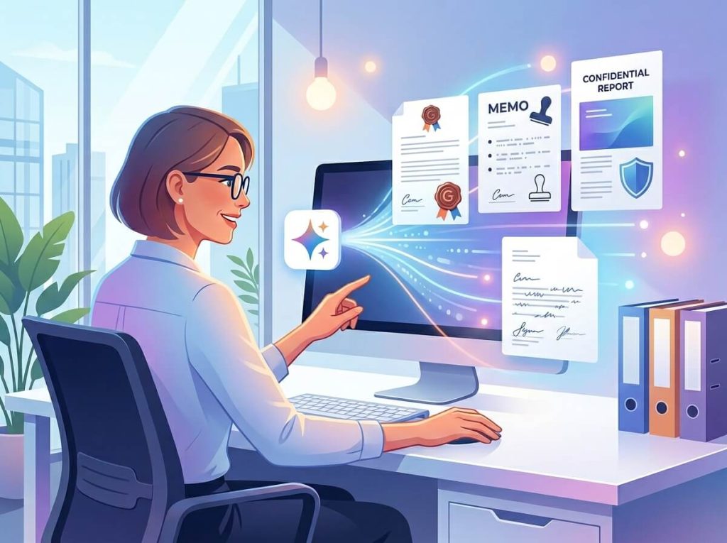 Dùng Google Gemini soạn thảo công văn: Định dạng văn bản hành chính chuẩn quy định nhanh và chính xác 1 Dùng Google Gemini soạn thảo công văn