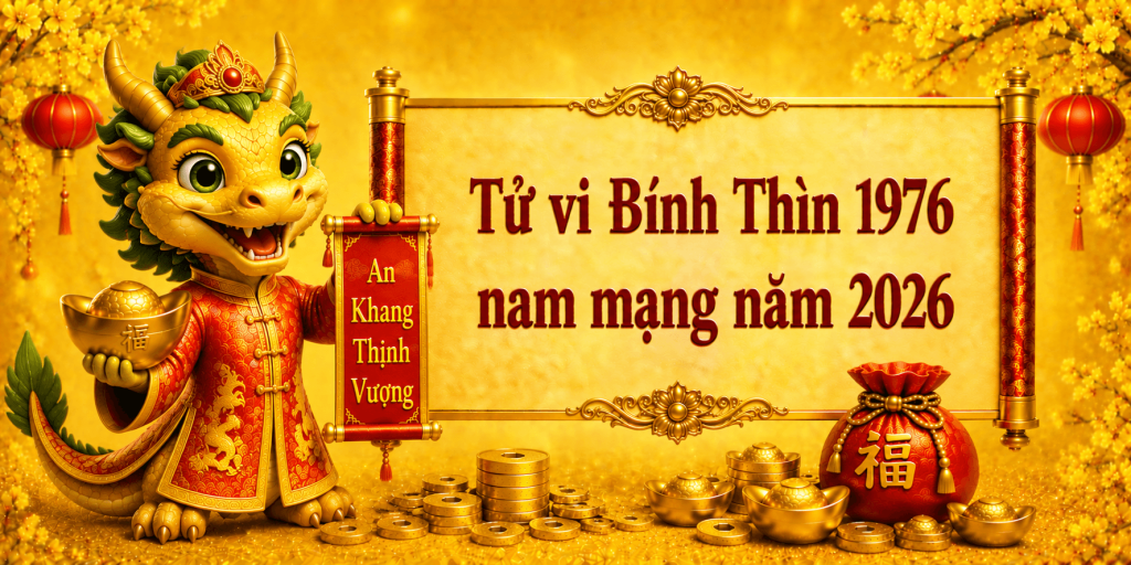 Tử vi Bính Thìn 1976 nam mạng năm 2026