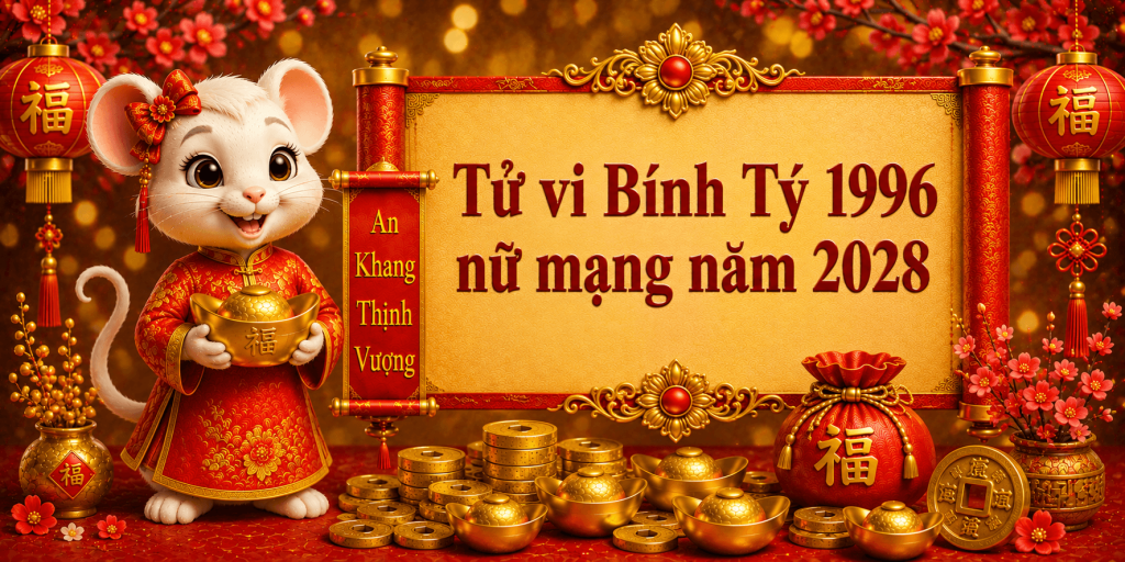 Tử vi Bính Tý 1996 nữ mạng năm 2028