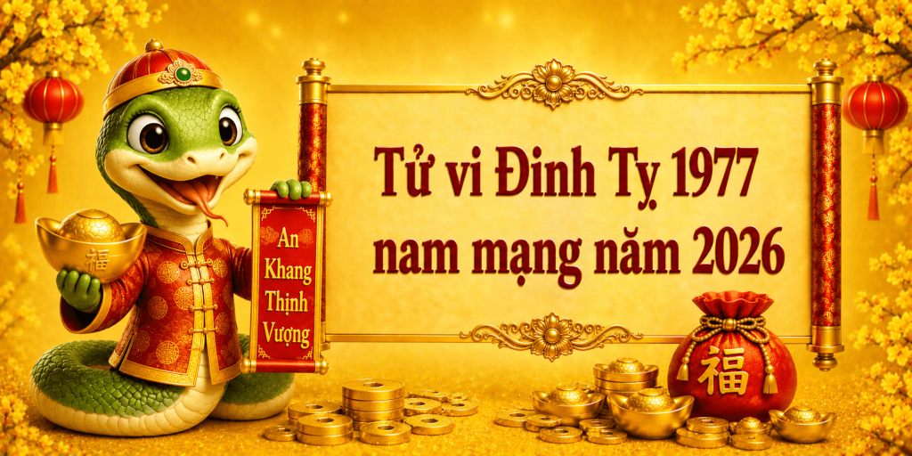 Tử vi Đinh Tỵ 1977 nam mạng năm 2026