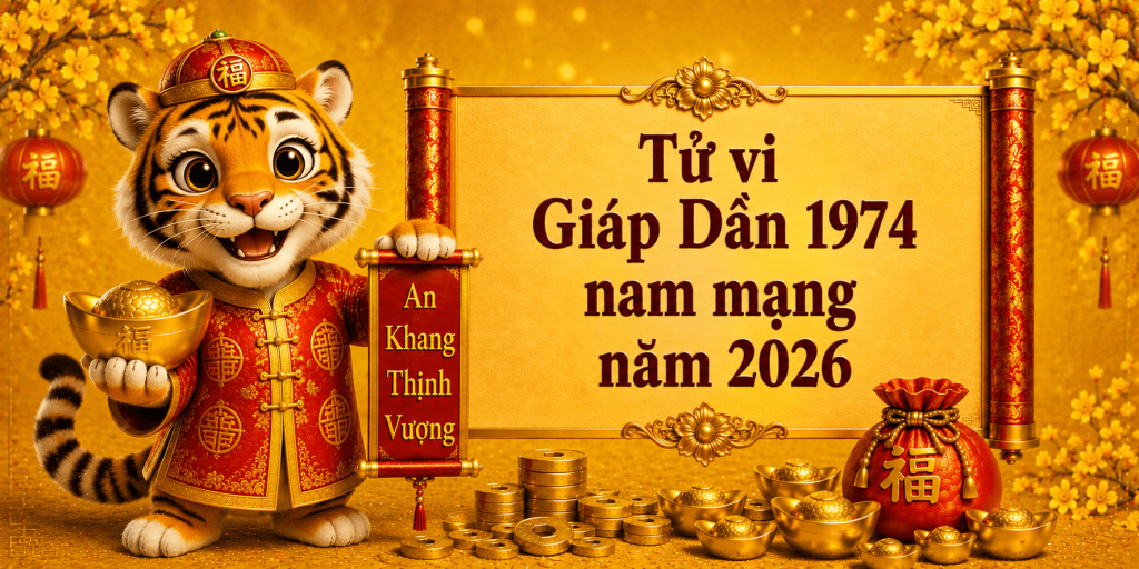 Tử vi Giáp Dần 1974 nam mạng năm 2026