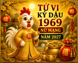 Tử vi Kỷ Dậu 1969 nữ mạng năm 2027
