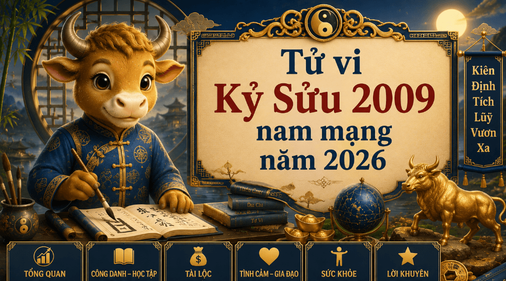 Tử vi Kỷ Sửu 2009 nam mạng năm 2026 1 Tử vi Kỷ Sửu 2009 nam mạng năm 2026