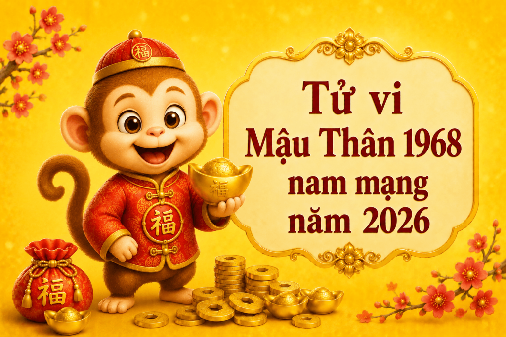 Tử vi Mậu Thân 1968 nữ mạng năm 2026