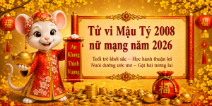 Tử vi Mậu Tý 2008 nữ mạng năm 2026