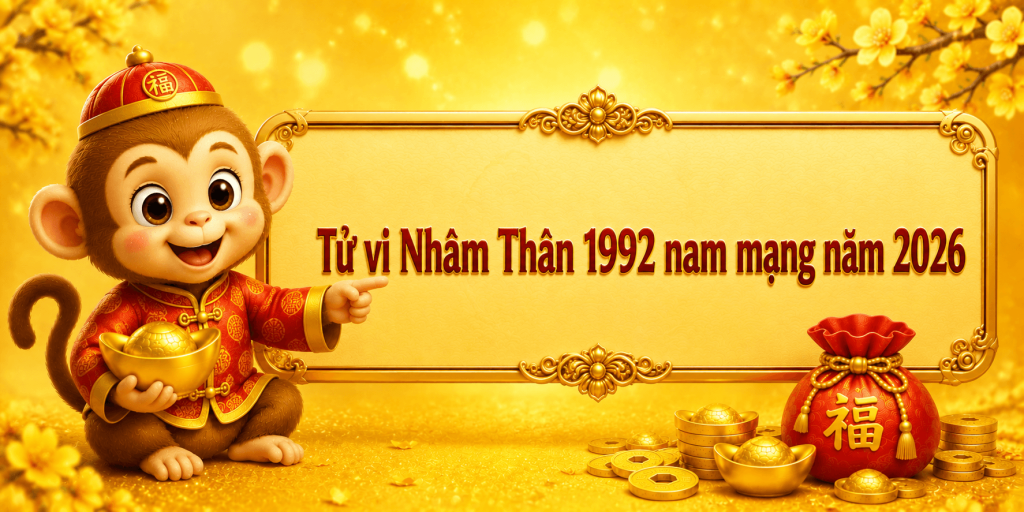 Tử vi Nhâm Thân 1992 nam mạng năm 2026