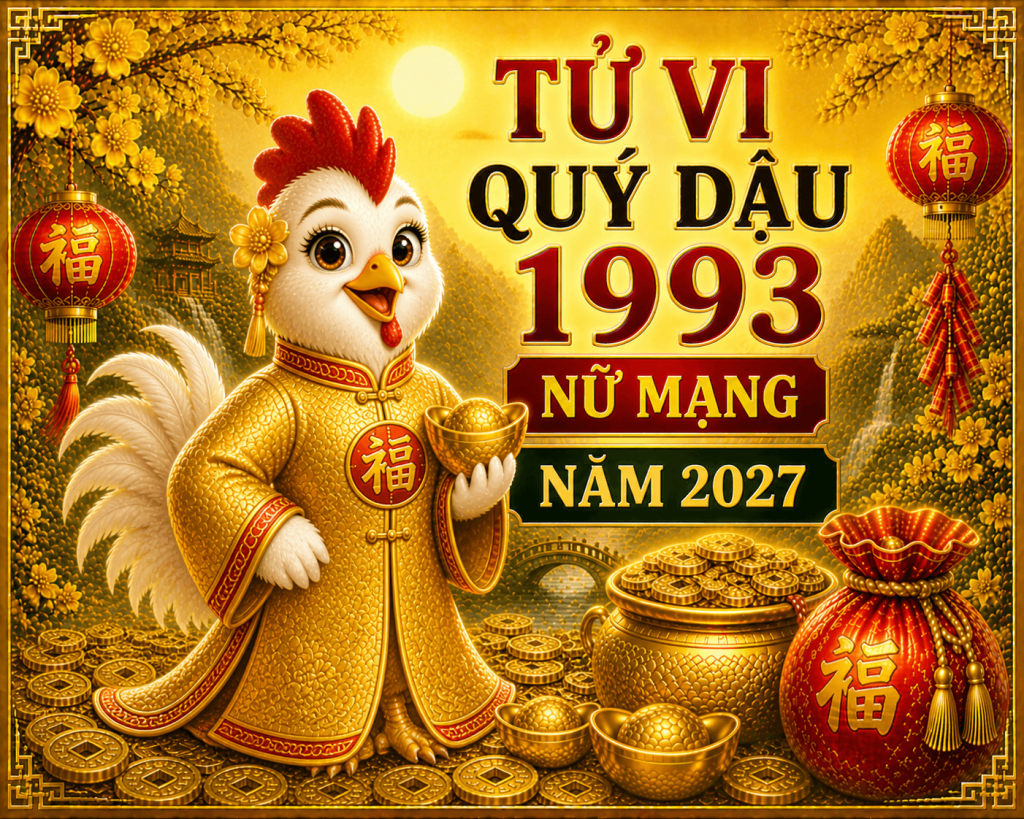 Tử vi Quý Dậu 1993 nữ mạng năm 2027