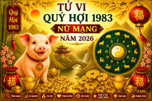 Tử vi Quý Hợi 1983 nữ mạng năm 2026