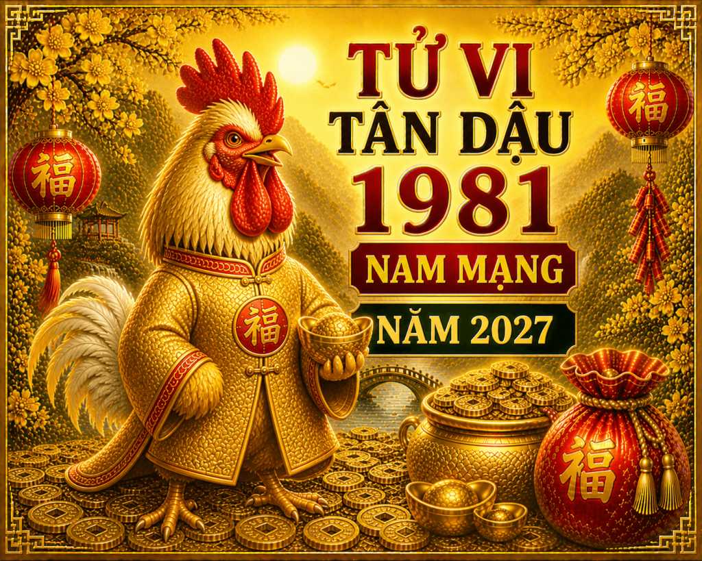 Tử vi Tân Dậu 1981 nam mạng năm 2027