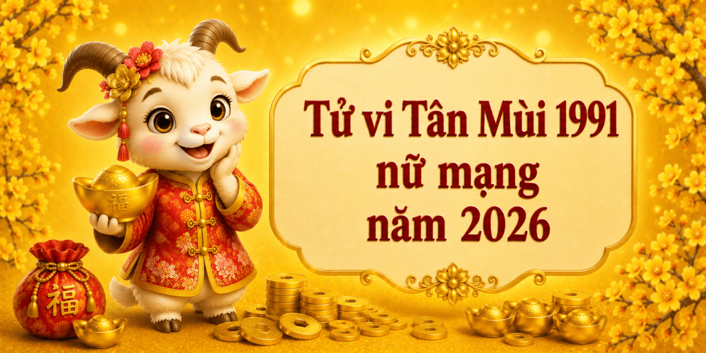 Tử vi Tân Mùi 1991 nữ mạng năm 2026