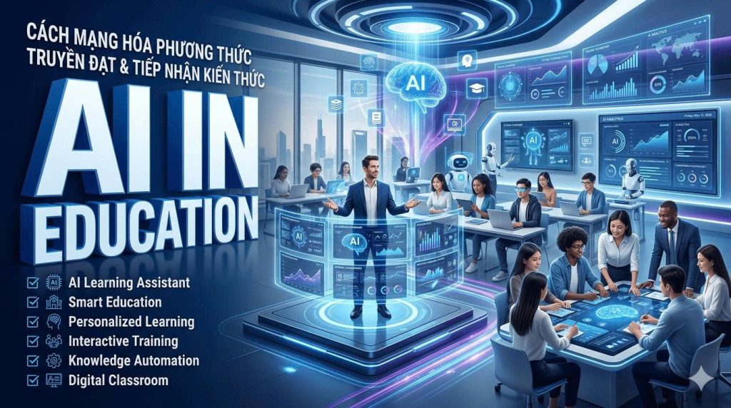Ứng dụng AI trong Giáo dục và Đào tạo: Cách mạng hóa phương thức truyền đạt và tiếp nhận kiến thức