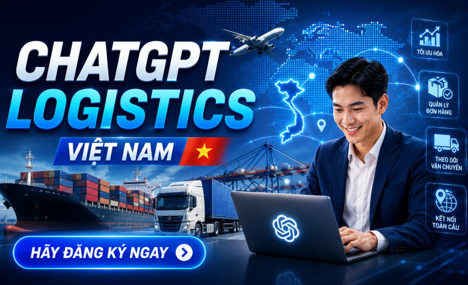 Khóa học ChatGPT Logistics Việt Nam dành cho doanh nghiệp logistics, vận tải, kho vận và chuỗi cung ứng. Chương trình tập trung vào ứng dụng AI trong quản lý và vận hành logistics. Trọng tâm đào tạo là ChatGPT. Học viên được thực hành trên các tình huống thực tế của doanh nghiệp.