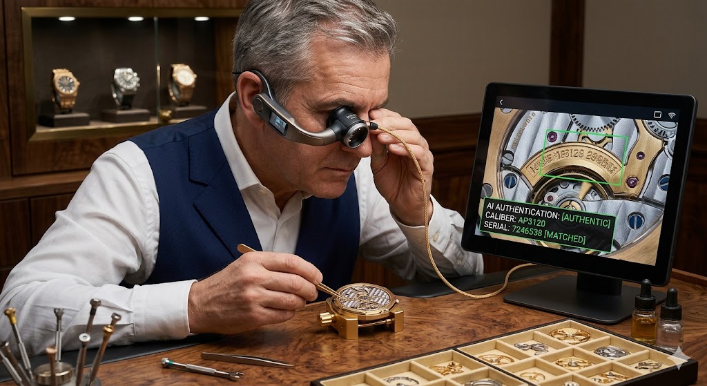 AI Trong Chế Tác & Kinh Doanh Đồng Hồ Cao Cấp (Watchmaking): Xác Thực Chống Giả, Gia Công Vi Mô 1 ai