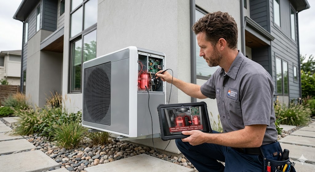 AI Trong Lắp Đặt & Bảo Trì Điện Lạnh (HVAC): Chẩn Đoán Lỗi Từ Xa, Điều Phối Thợ Thông Minh 1 ai