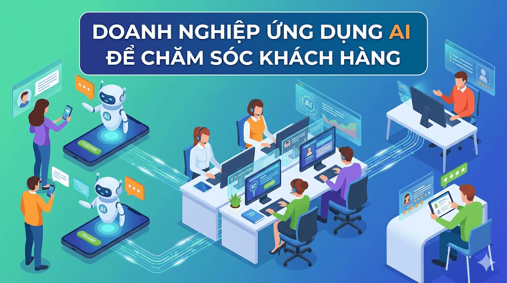 Doanh nghiệp ứng dụng AI để chăm sóc khách hàng