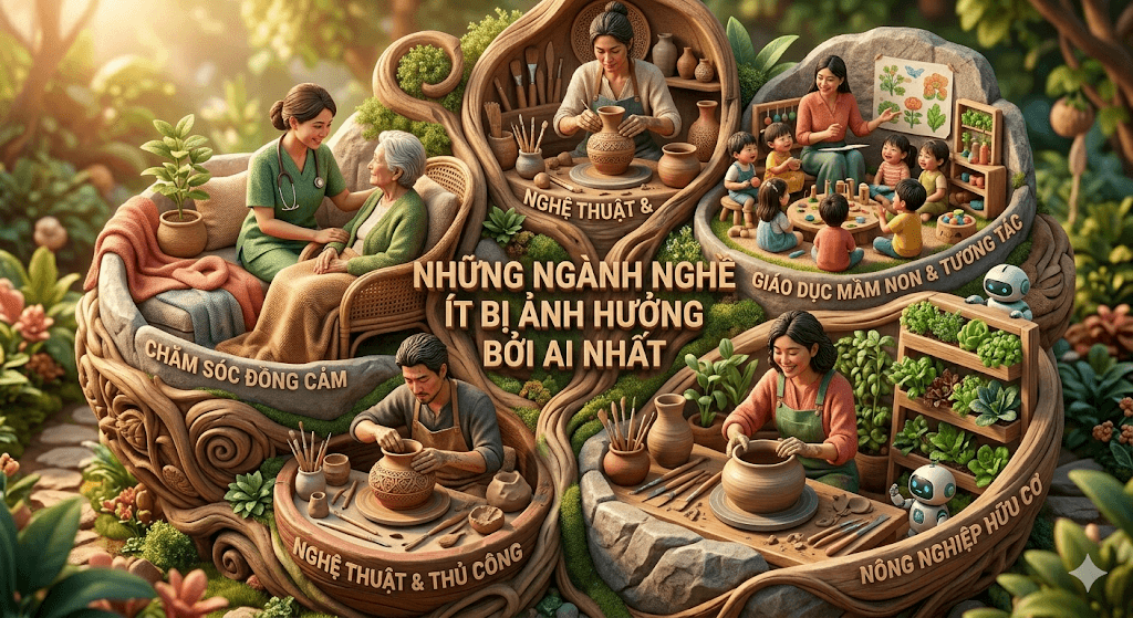 Những ngành nghề ít bị ảnh hưởng bởi AI nhất