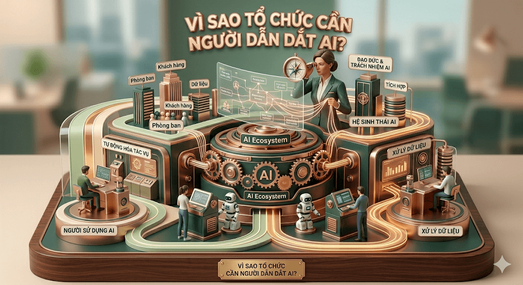 Vì sao tổ chức cần người dẫn dắt AI