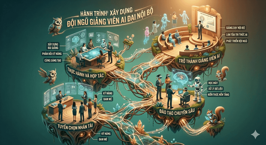 Hành trình xây dựng đội ngũ giảng viên AI nội bộ 1 Hành trình xây dựng đội ngũ giảng viên AI