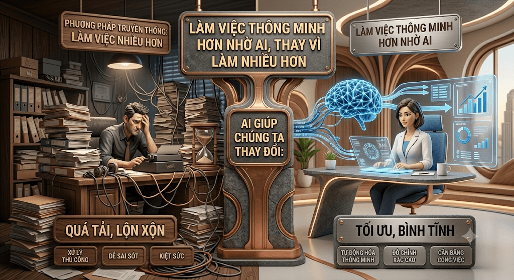 Làm việc thông minh hơn nhờ AI