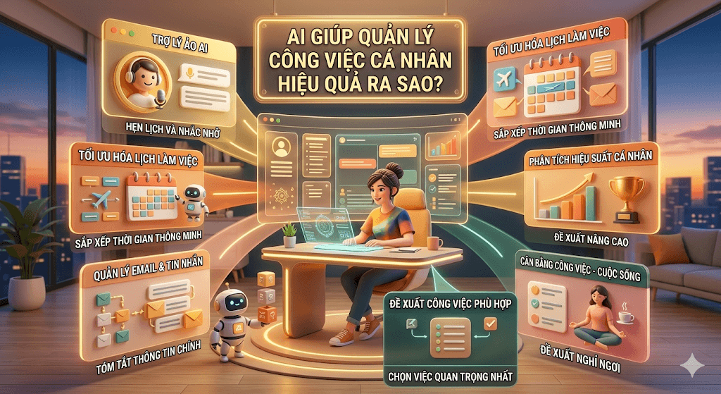 AI giúp quản lý công việc cá nhân hiệu quả ra sao? 1 AI giúp quản lý công việc cá nhân hiệu quả