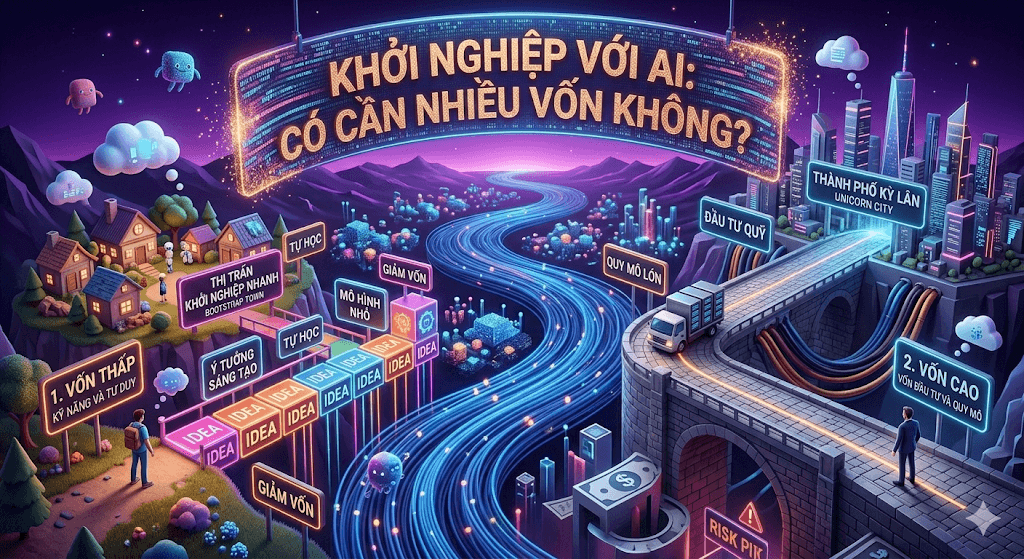 Khởi nghiệp với AI có cần nhiều vốn không? 1 Khởi nghiệp với AI có cần nhiều vốn không?