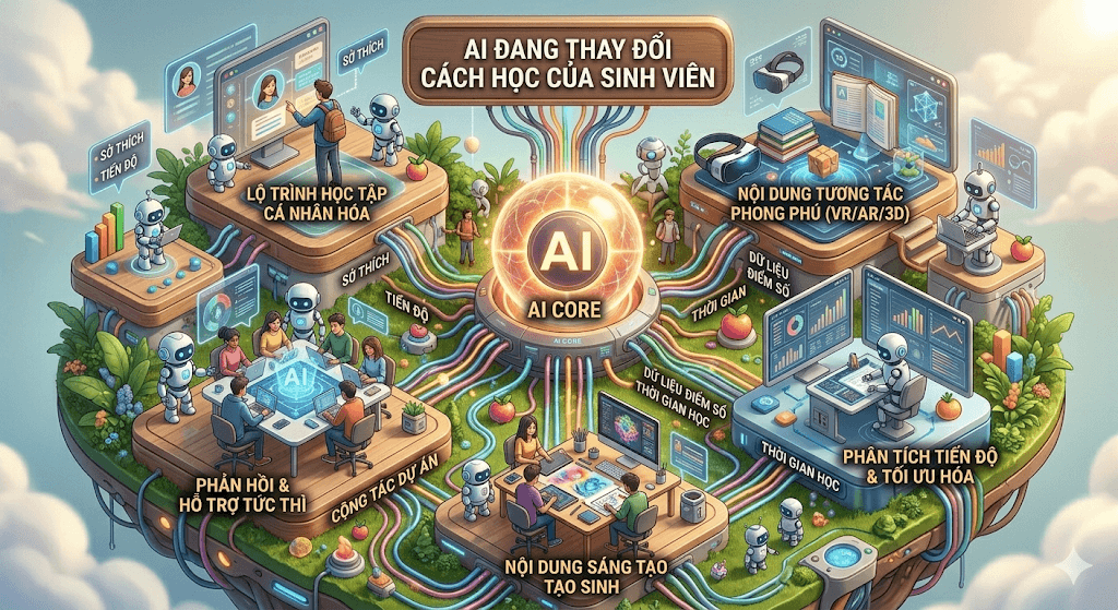 AI đang thay đổi cách học của sinh viên