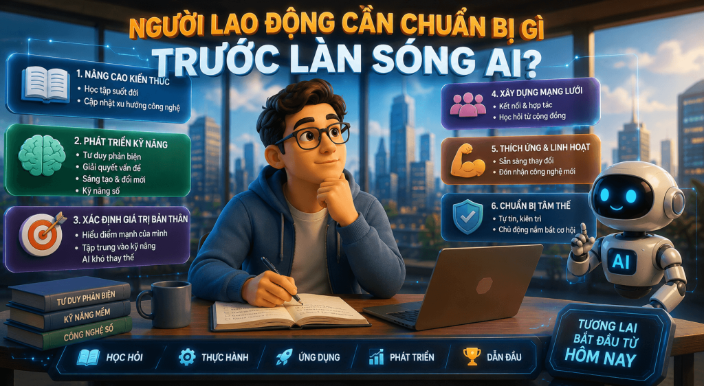 Người lao động cần chuẩn bị gì trước làn sóng AI? 1 Người lao động cần chuẩn bị gì