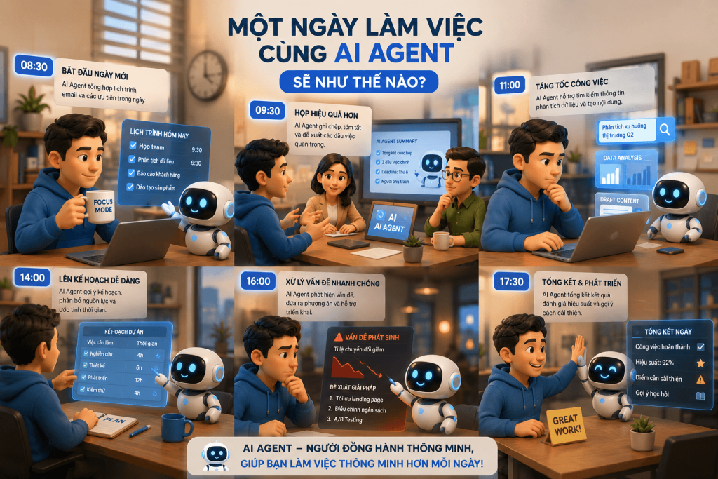Một ngày làm việc cùng AI Agent sẽ như thế nào?