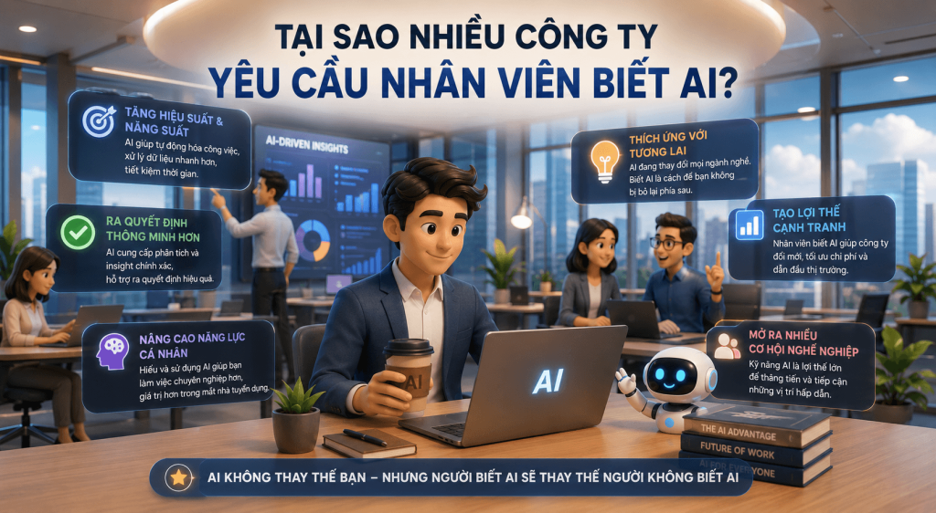 nhiều công ty yêu cầu nhân viên biết AI