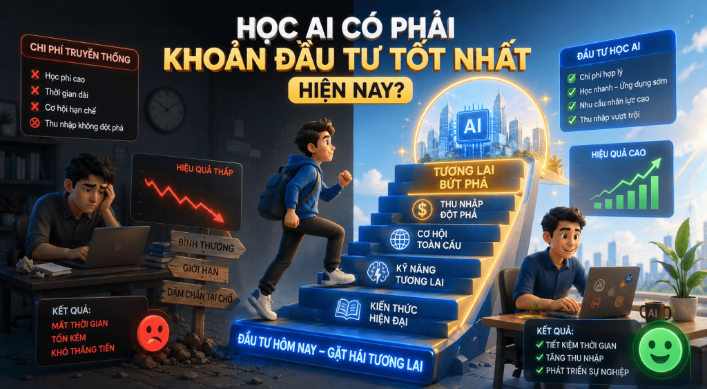Học AI có phải khoản đầu tư tốt nhất