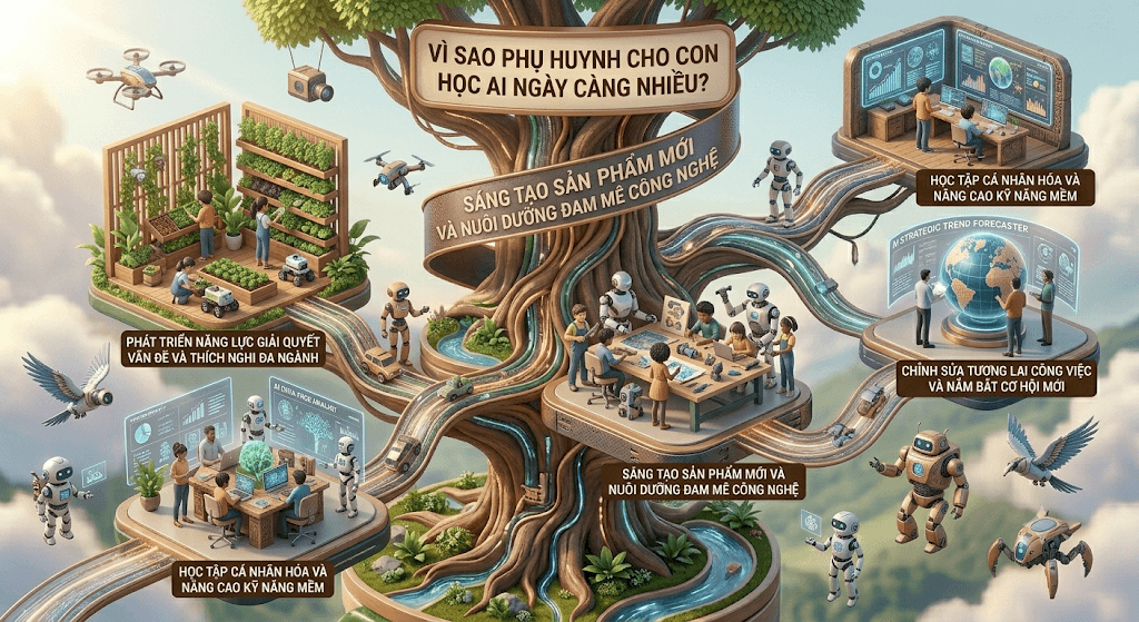 Vì sao phụ huynh cho con học AI ngày càng nhiều? 1 Vì sao phụ huynh cho con học AI