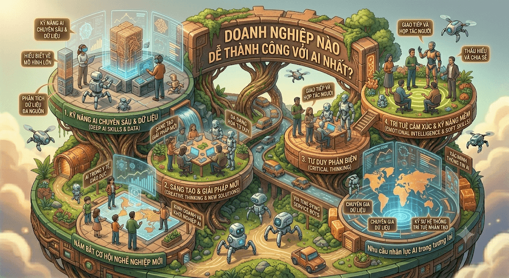 Lộ trình ứng dụng AI cho doanh nghiệp