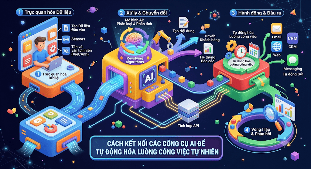 Cách kết nối các công cụ AI để tự động hóa
