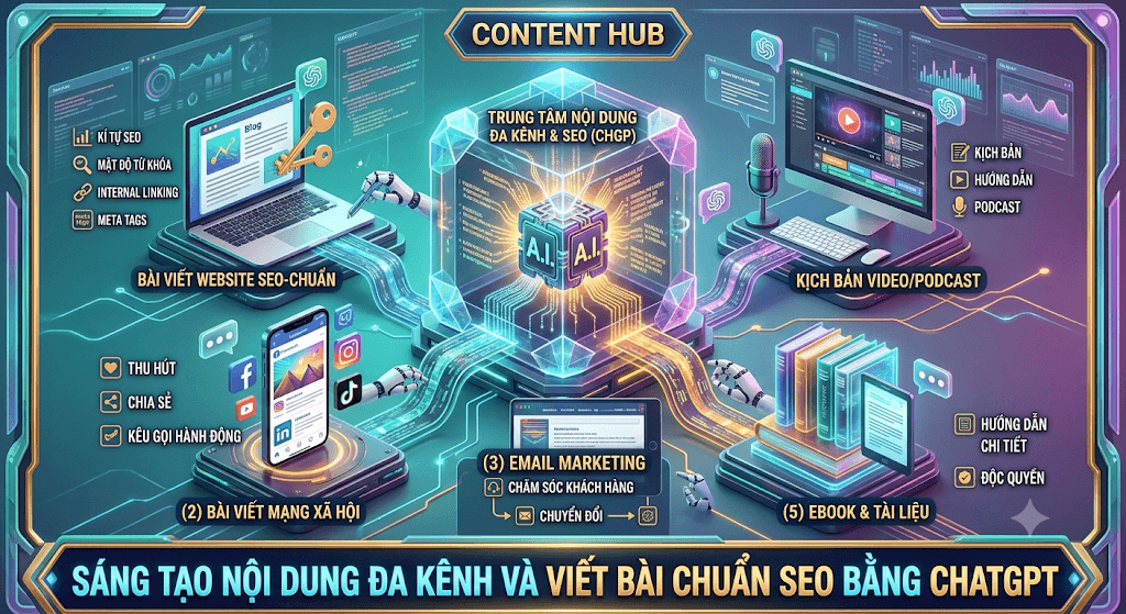 Sáng tạo nội dung đa kênh và viết bài